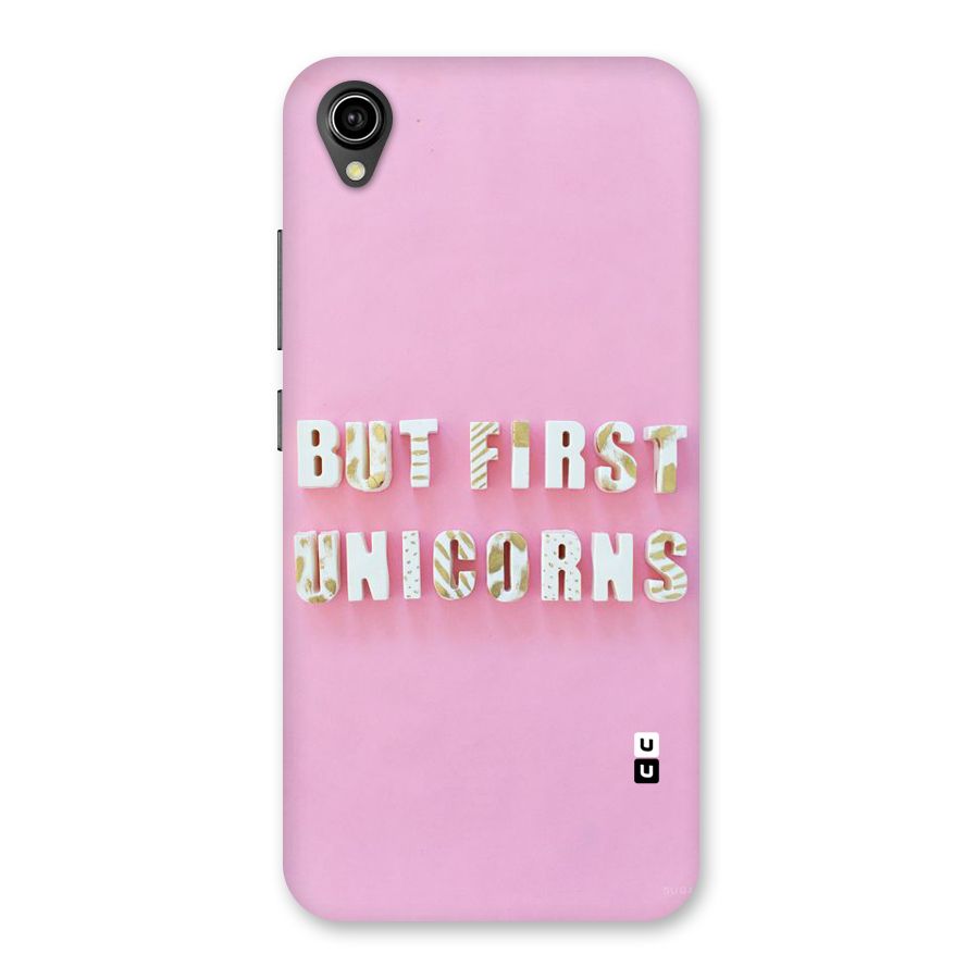 But First Unicorns Back Case for Vivo Y90