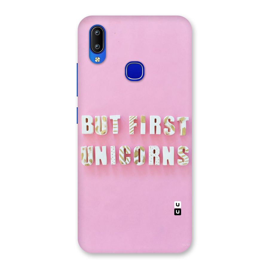 But First Unicorns Back Case for Vivo Y91