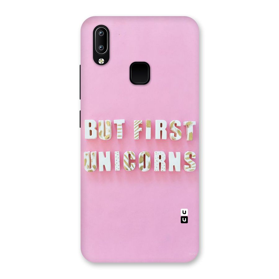 But First Unicorns Back Case for Vivo Y93