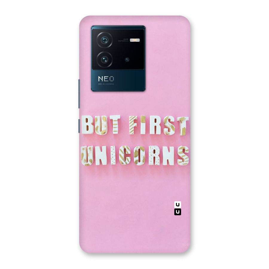 But First Unicorns Back Case for Vivo iQOO Neo 6 5G