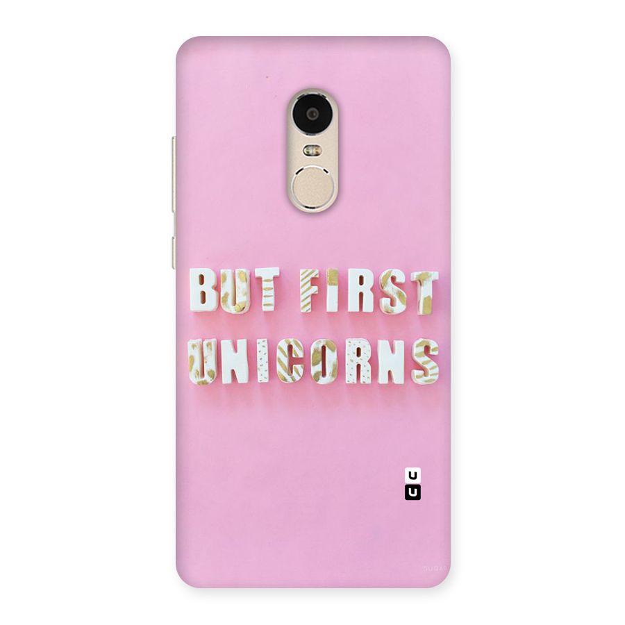 But First Unicorns Back Case for Xiaomi Redmi Note 4