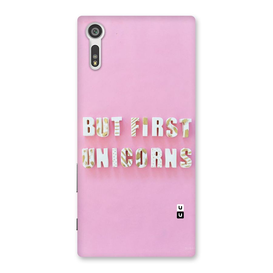 But First Unicorns Back Case for Xperia XZ