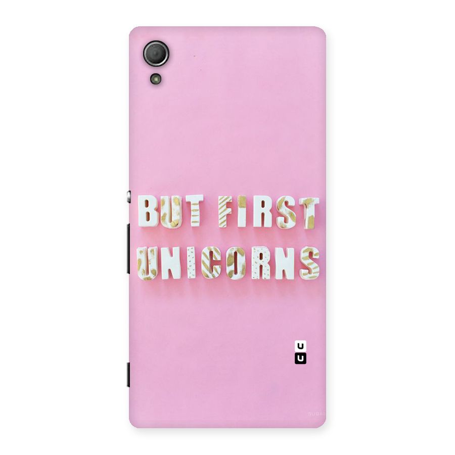 But First Unicorns Back Case for Xperia Z3 Plus