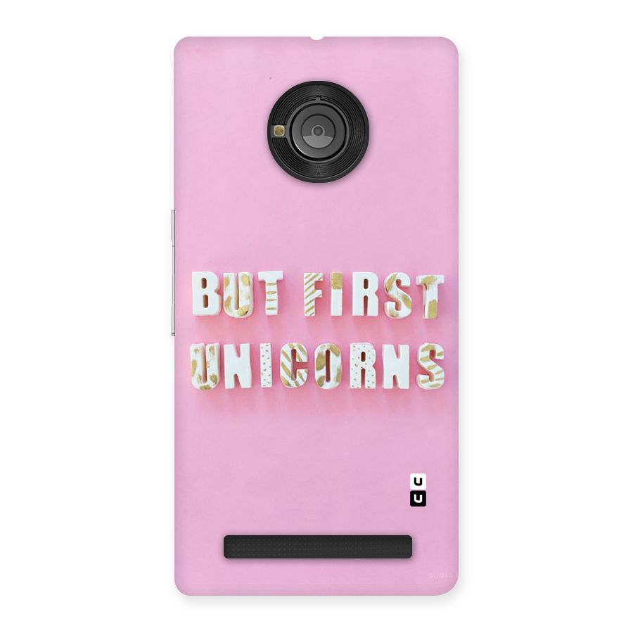 But First Unicorns Back Case for Yu Yuphoria