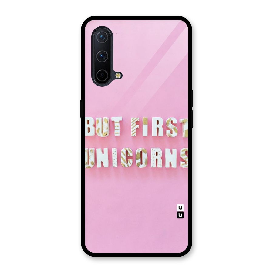 But First Unicorns Glass Back Case for OnePlus Nord CE 5G