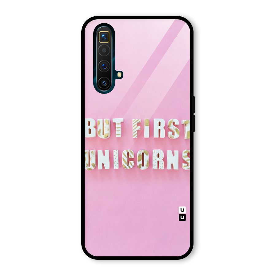 But First Unicorns Glass Back Case for Realme X3