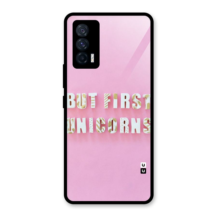 But First Unicorns Glass Back Case for Vivo iQOO 7 5G