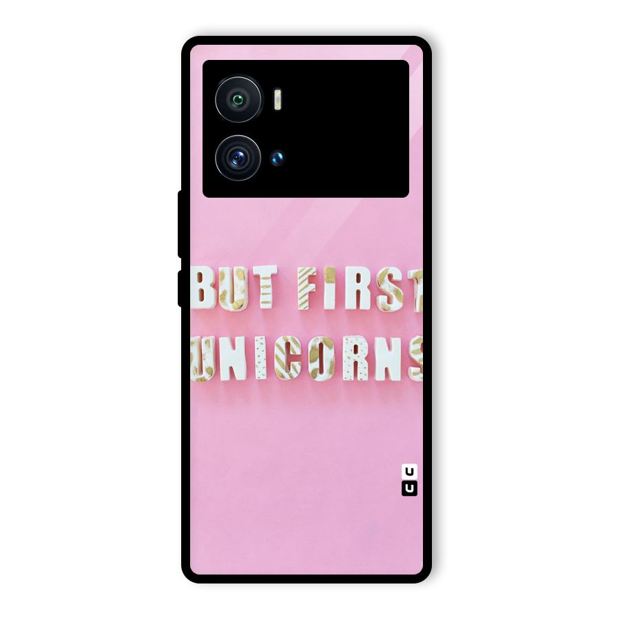 But First Unicorns Glass Back Case for Vivo iQOO 9 Pro