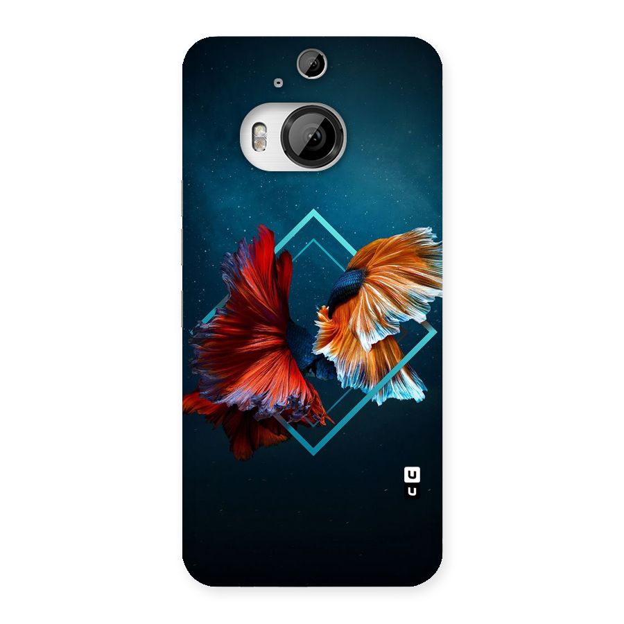 Butterfly Diamond Design Back Case for HTC One M9 Plus