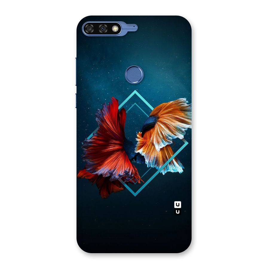 Butterfly Diamond Design Back Case for Honor 7C