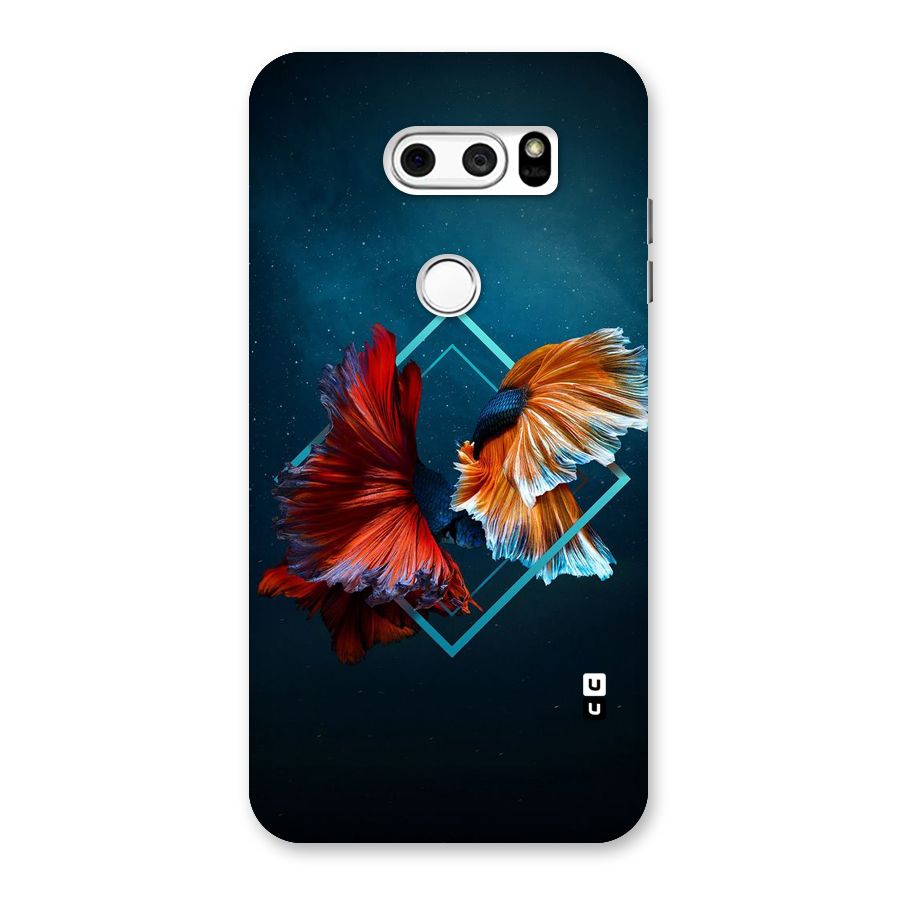 Butterfly Diamond Design Back Case for LG V30