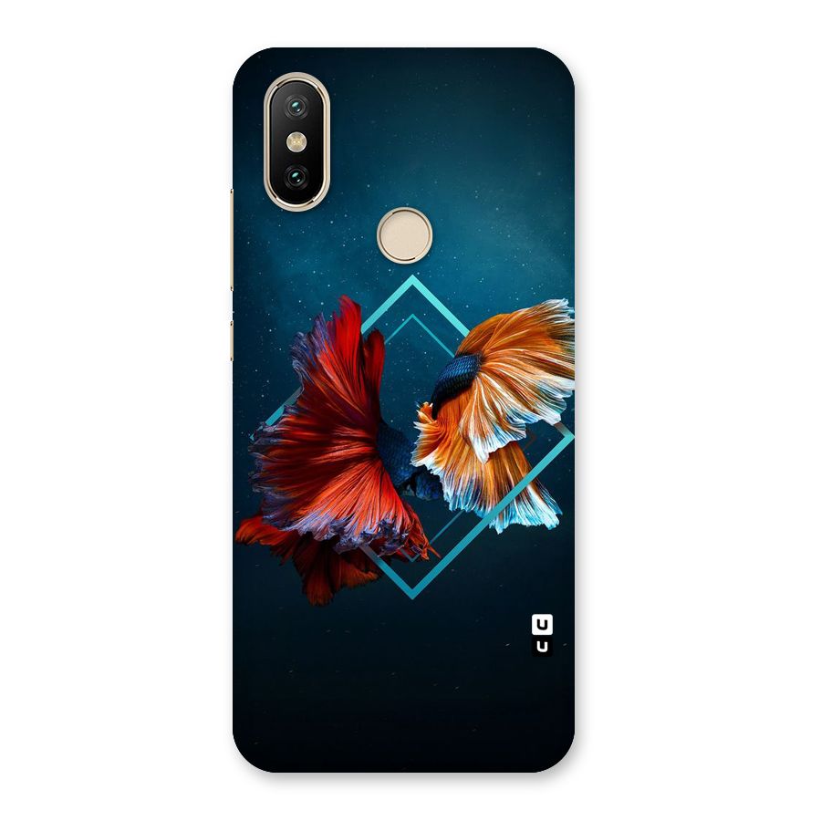 Butterfly Diamond Design Back Case for Mi A2
