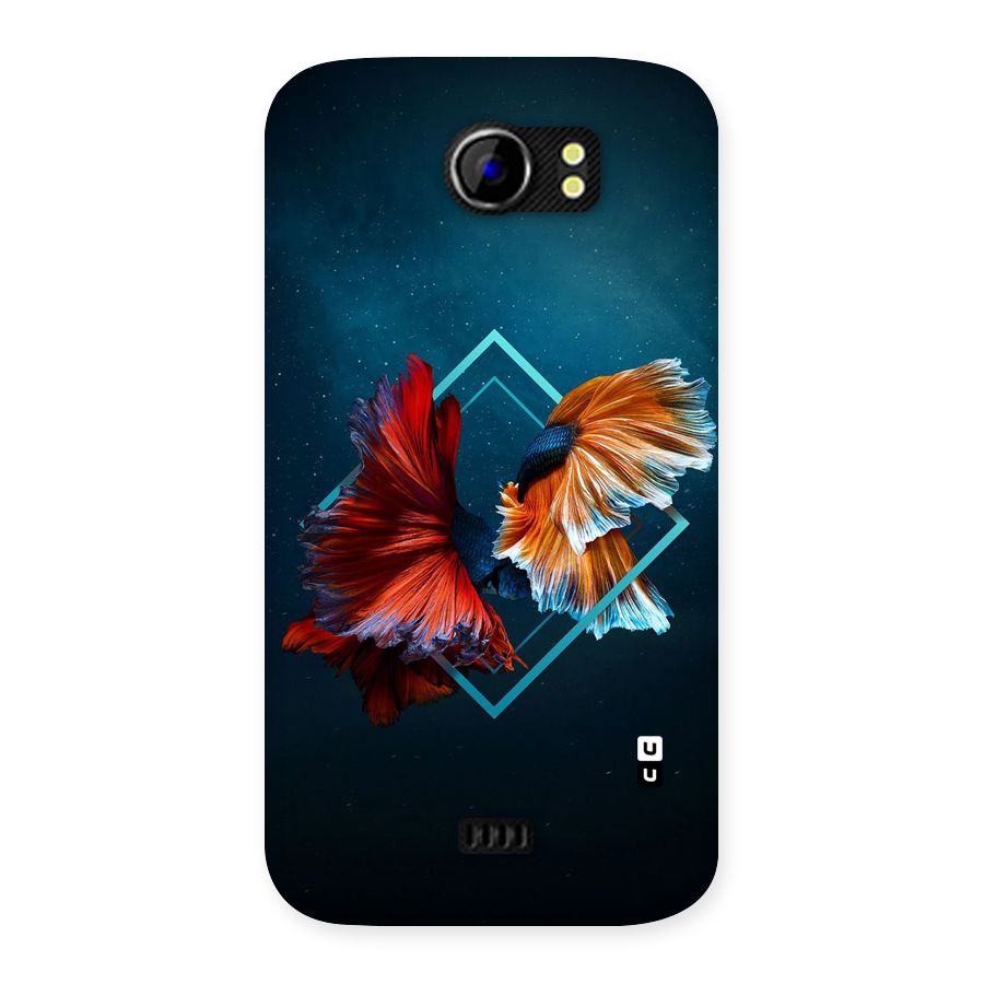 Butterfly Diamond Design Back Case for Micromax Canvas 2 A110