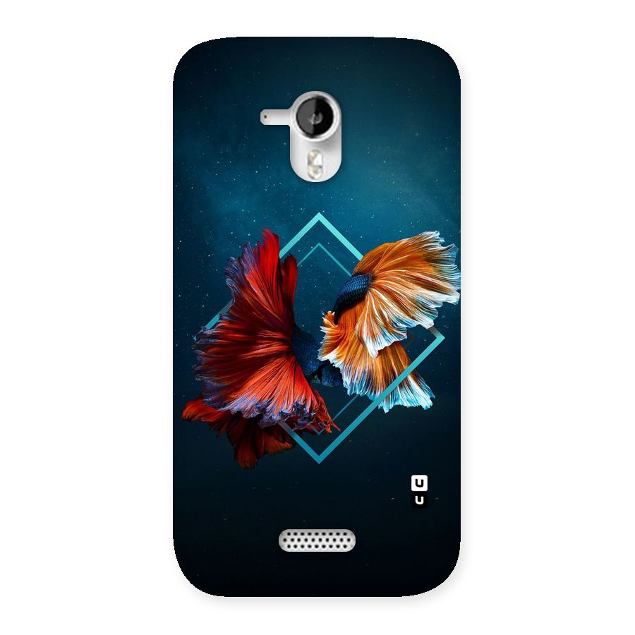 Butterfly Diamond Design Back Case for Micromax Canvas HD A116