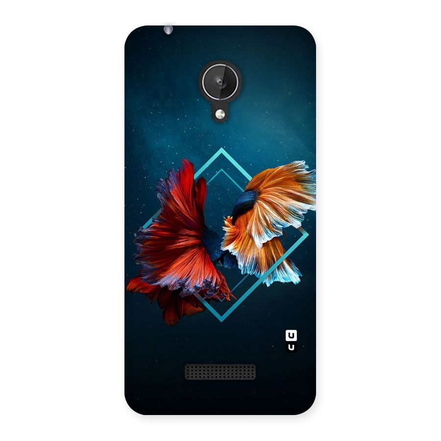 Butterfly Diamond Design Back Case for Micromax Canvas Spark Q380