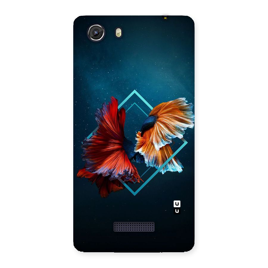 Butterfly Diamond Design Back Case for Micromax Unite 3