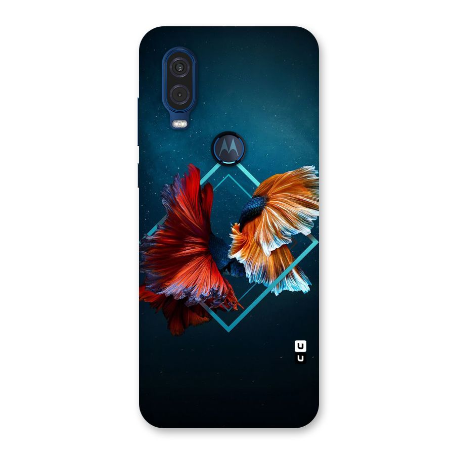 Butterfly Diamond Design Back Case for Motorola One Vision