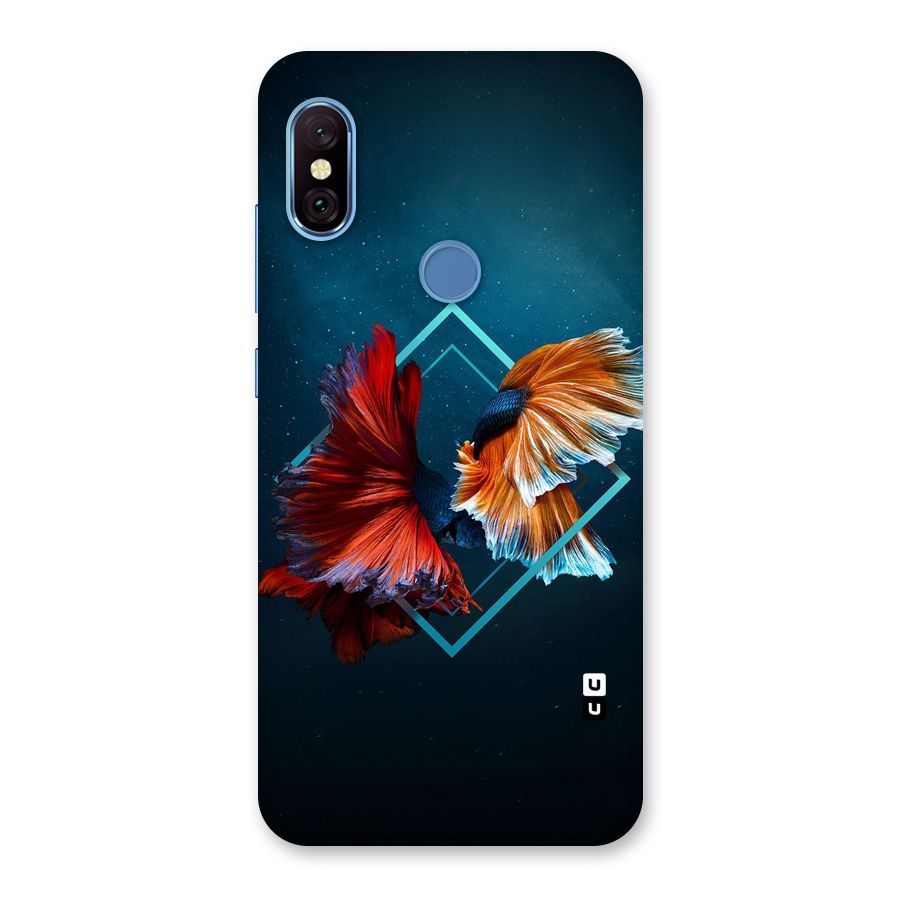 Butterfly Diamond Design Back Case for Redmi Note 6 Pro