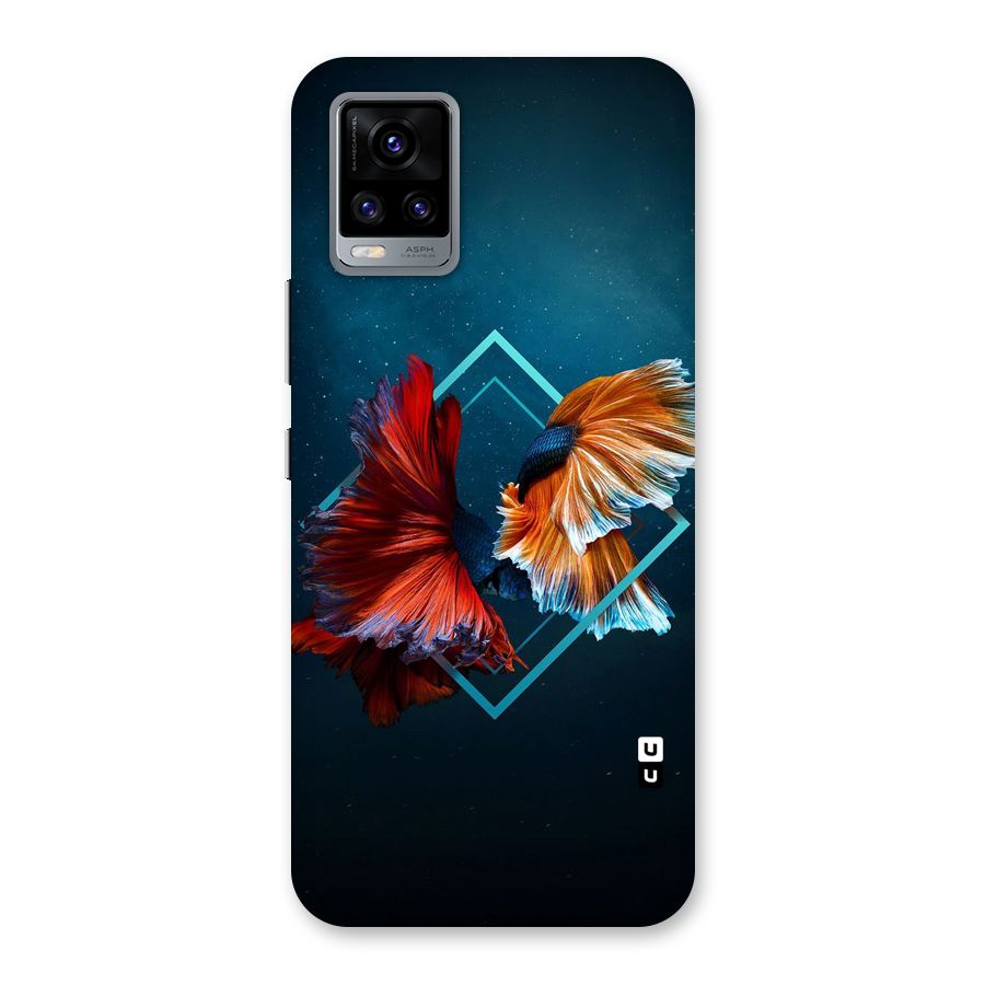 Butterfly Diamond Design Back Case for Vivo V20