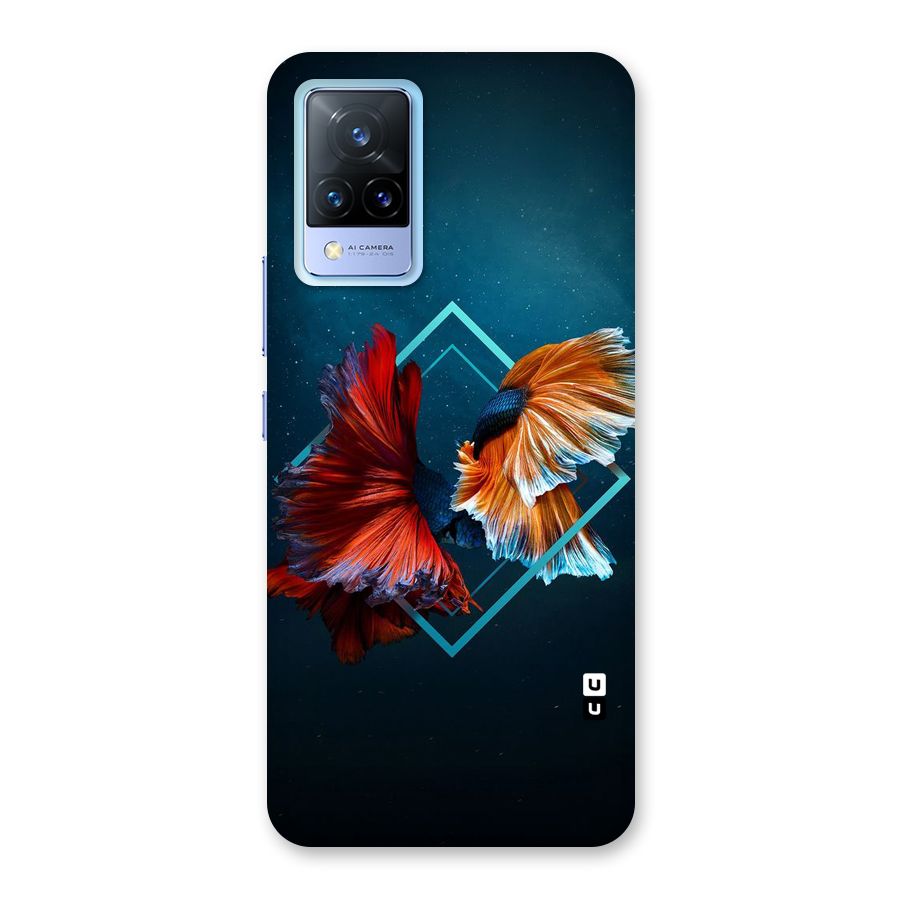 Butterfly Diamond Design Back Case for Vivo V21 5G