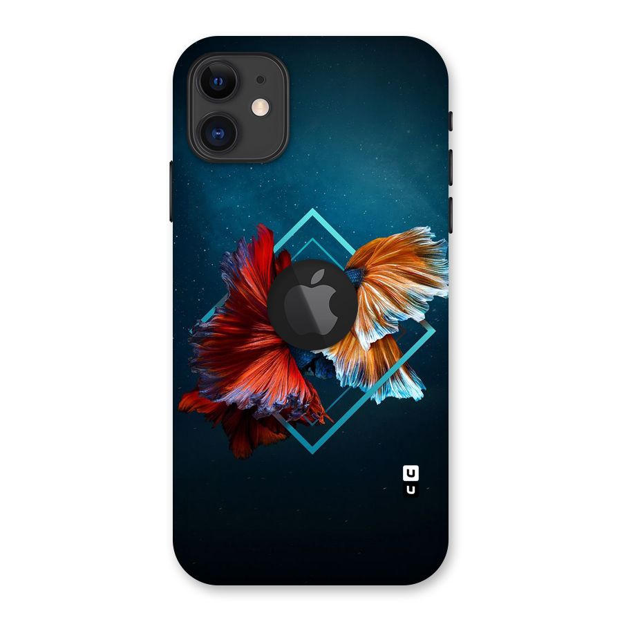 Butterfly Diamond Design Back Case for iPhone 11 Logo Cut