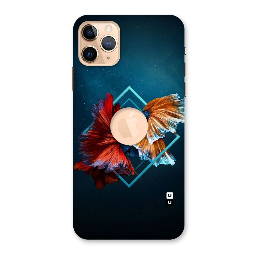 Butterfly Diamond Design Back Case for iPhone 11 Pro Max Logo Cut