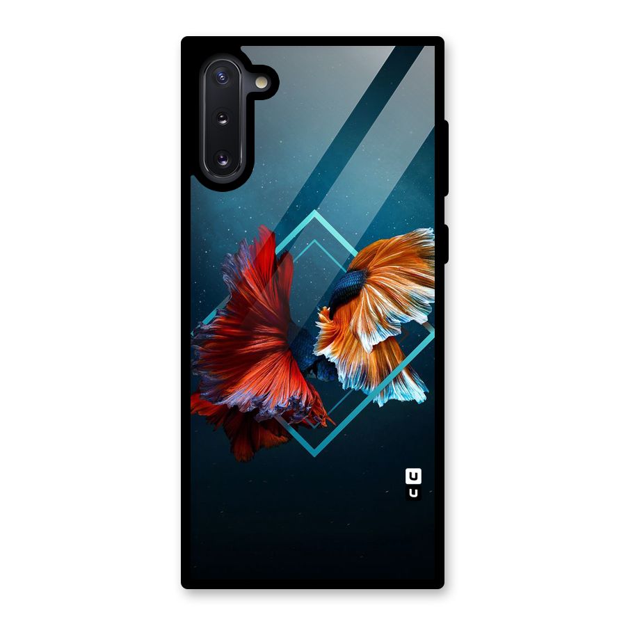 Butterfly Diamond Design Glass Back Case for Galaxy Note 10