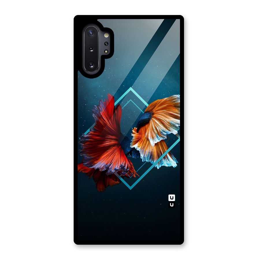 Butterfly Diamond Design Glass Back Case for Galaxy Note 10 Plus