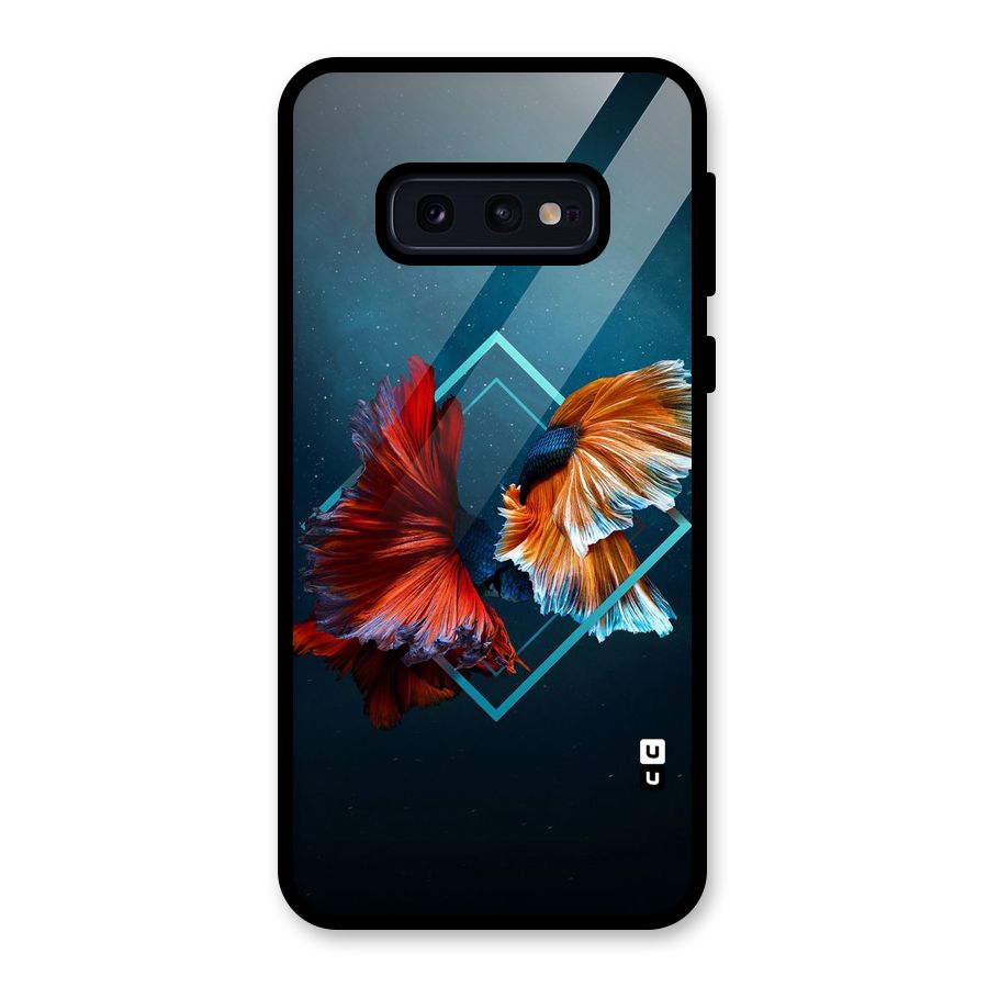 Butterfly Diamond Design Glass Back Case for Galaxy S10e