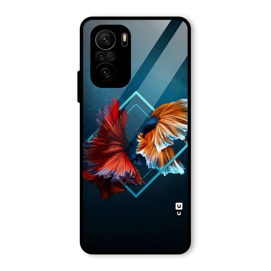 Butterfly Diamond Design Glass Back Case for Mi 11X Pro