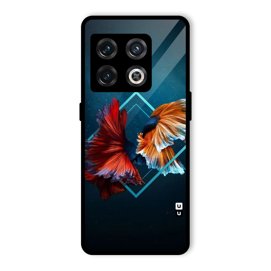 Butterfly Diamond Design Glass Back Case for OnePlus 10 Pro 5G