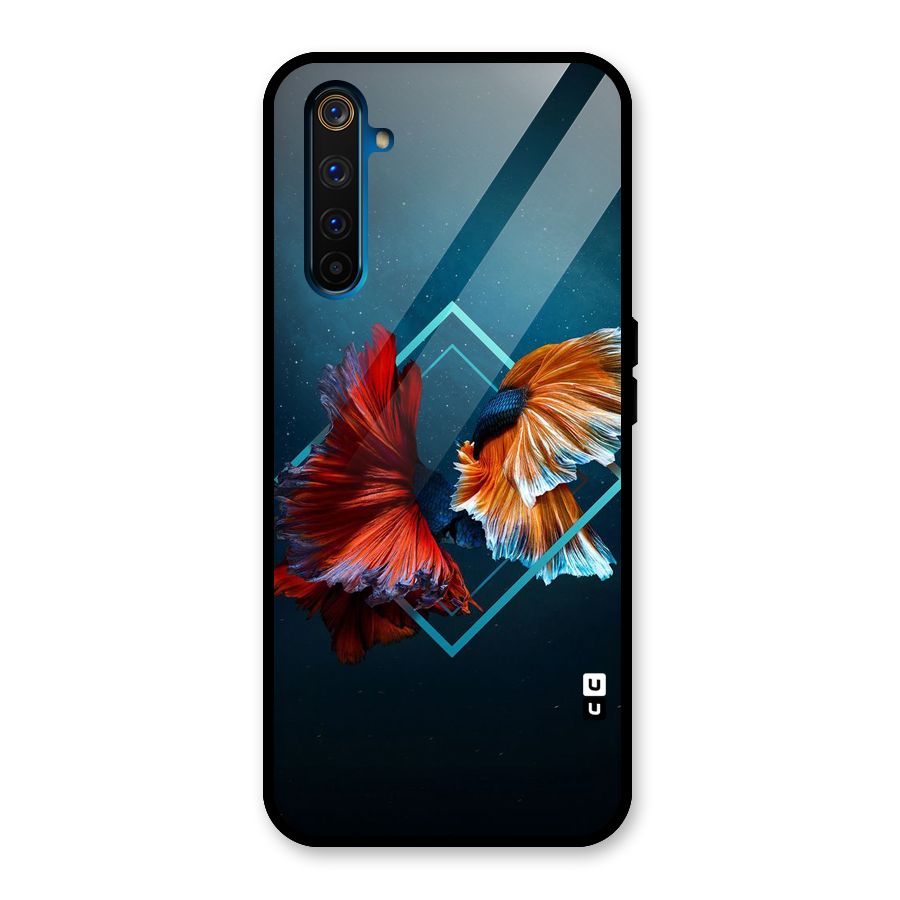 Butterfly Diamond Design Glass Back Case for Realme 6 Pro