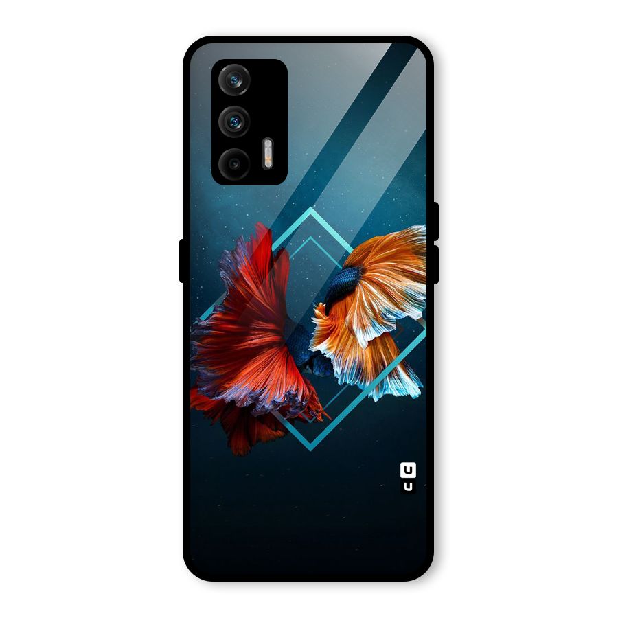 Butterfly Diamond Design Glass Back Case for Realme GT 5G