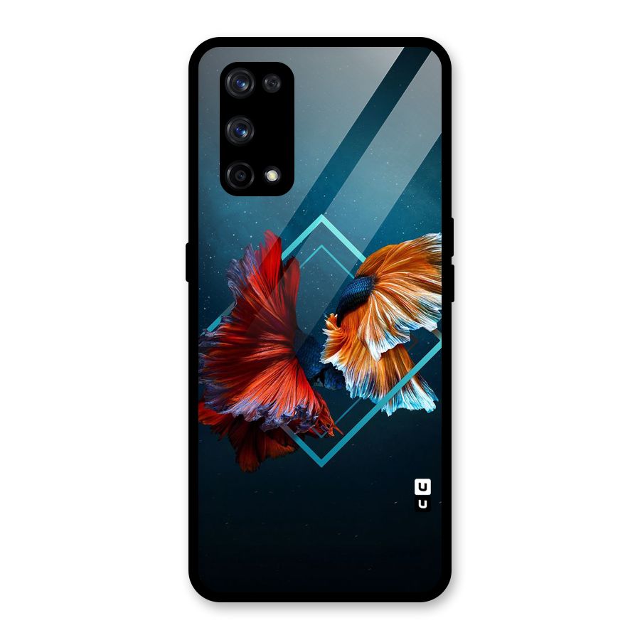Butterfly Diamond Design Glass Back Case for Realme X7 Pro