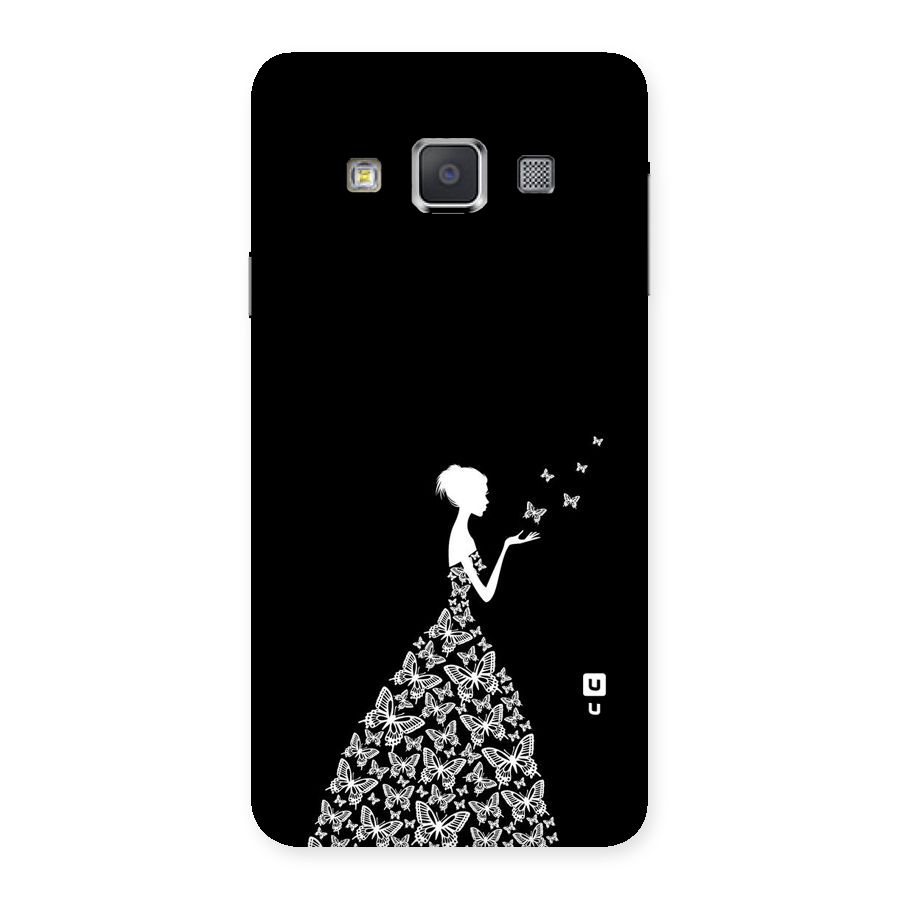 Butterfly Dress Back Case for Galaxy A3