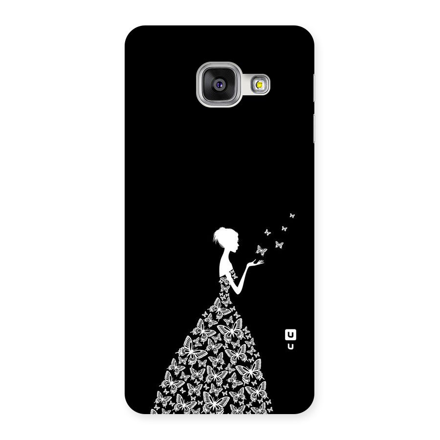 Butterfly Dress Back Case for Galaxy A3 2016