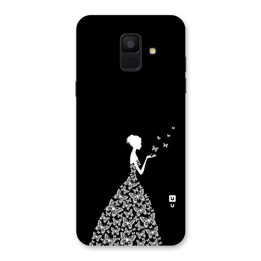 Butterfly Dress Back Case for Galaxy A6 (2018)
