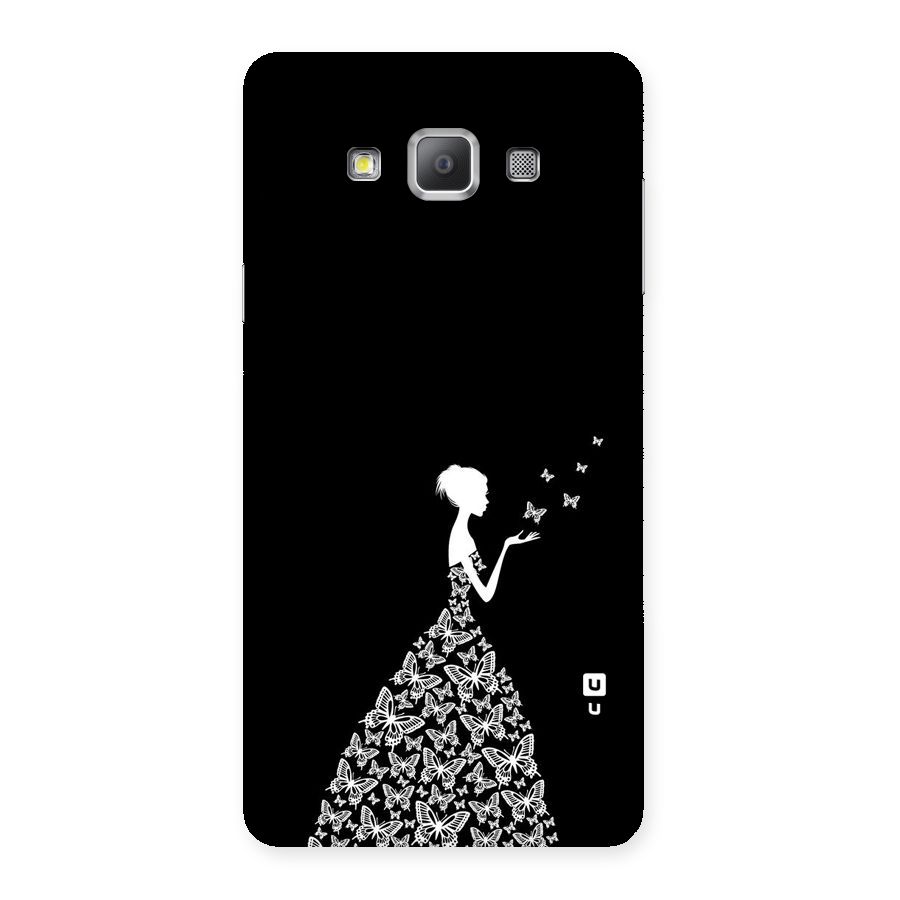 Butterfly Dress Back Case for Galaxy A7
