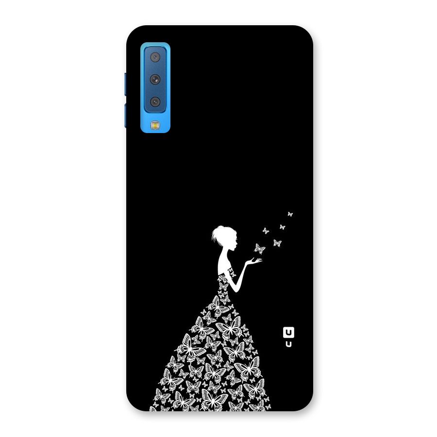 Butterfly Dress Back Case for Galaxy A7 (2018)