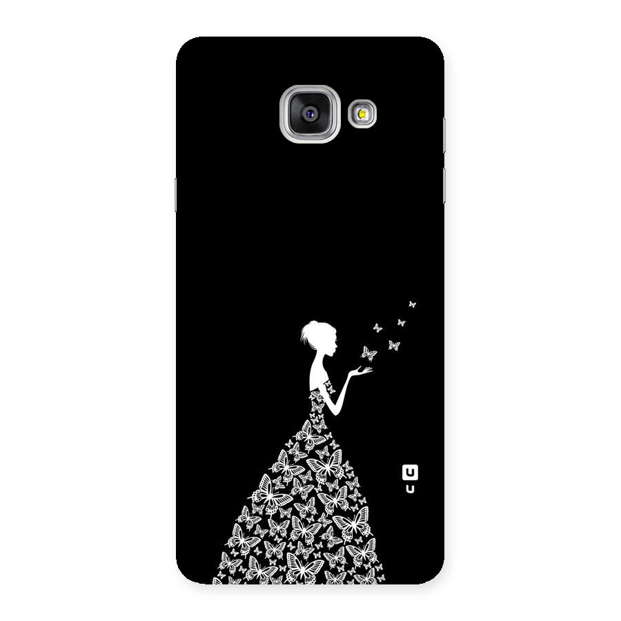 Butterfly Dress Back Case for Galaxy A7 2016