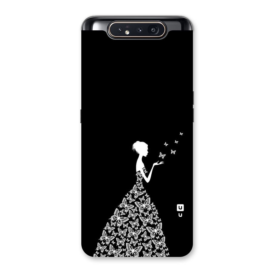 Butterfly Dress Back Case for Galaxy A80