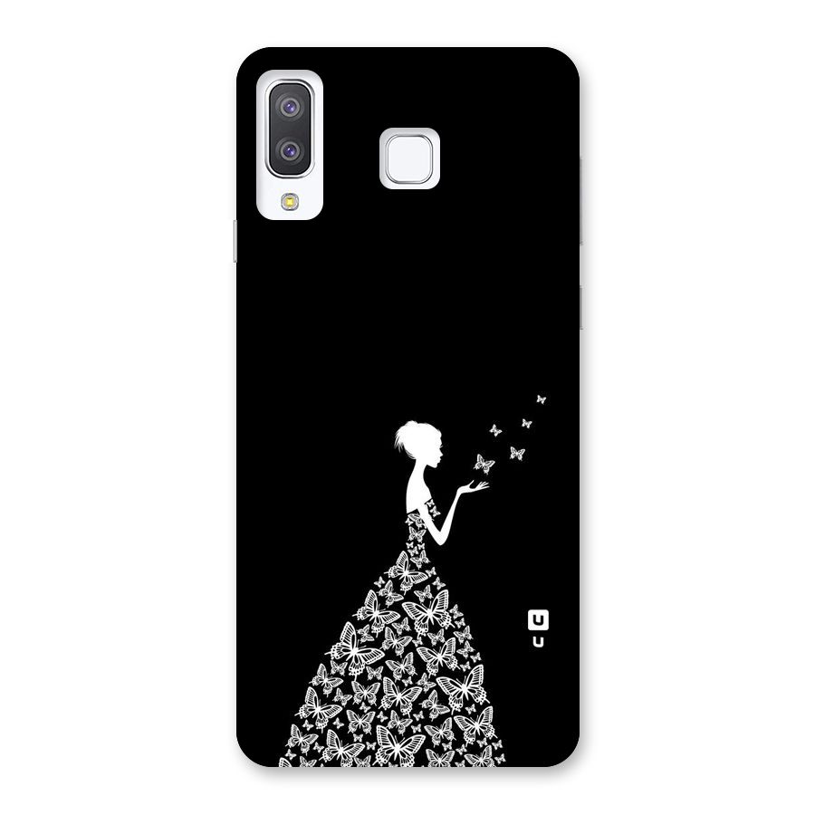 Butterfly Dress Back Case for Galaxy A8 Star