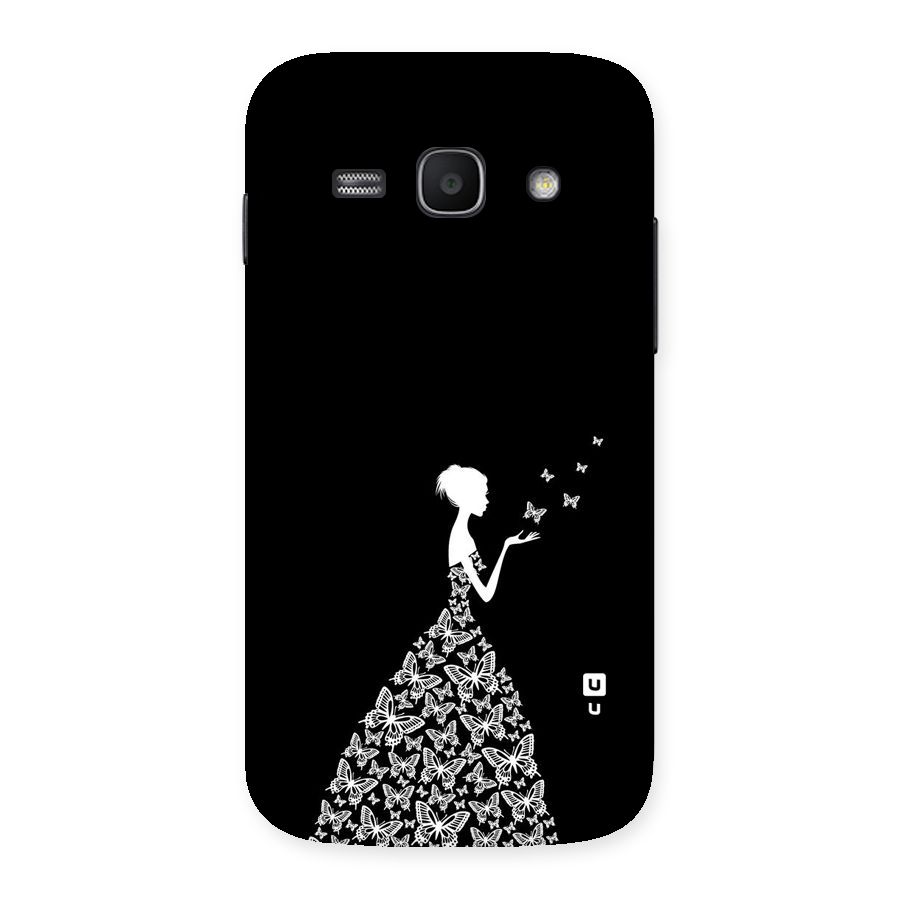 Butterfly Dress Back Case for Galaxy Ace 3