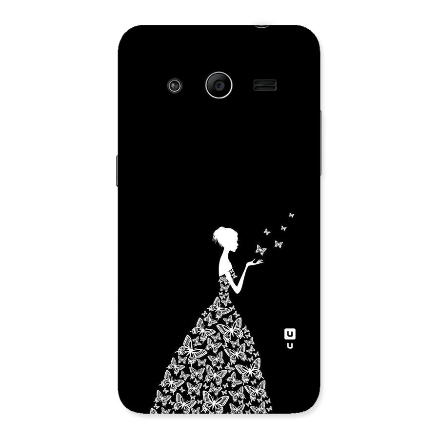 Butterfly Dress Back Case for Galaxy Core 2
