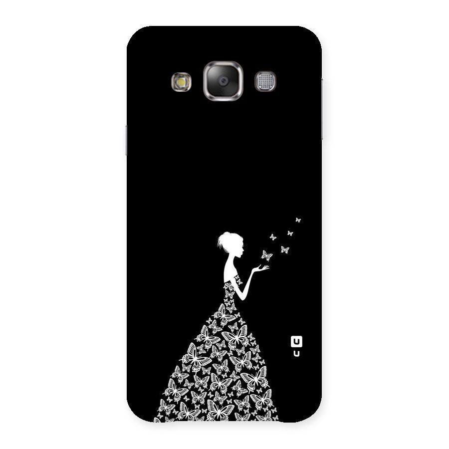 Butterfly Dress Back Case for Galaxy E7