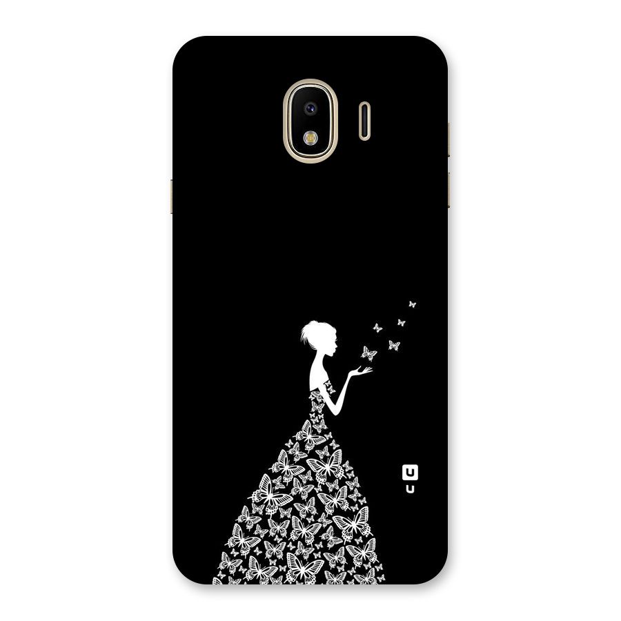 Butterfly Dress Back Case for Galaxy J4