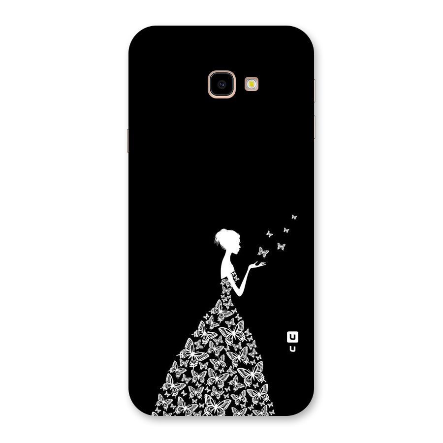 Butterfly Dress Back Case for Galaxy J4 Plus