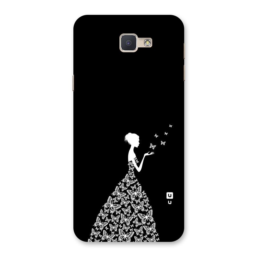 Butterfly Dress Back Case for Galaxy J5 Prime