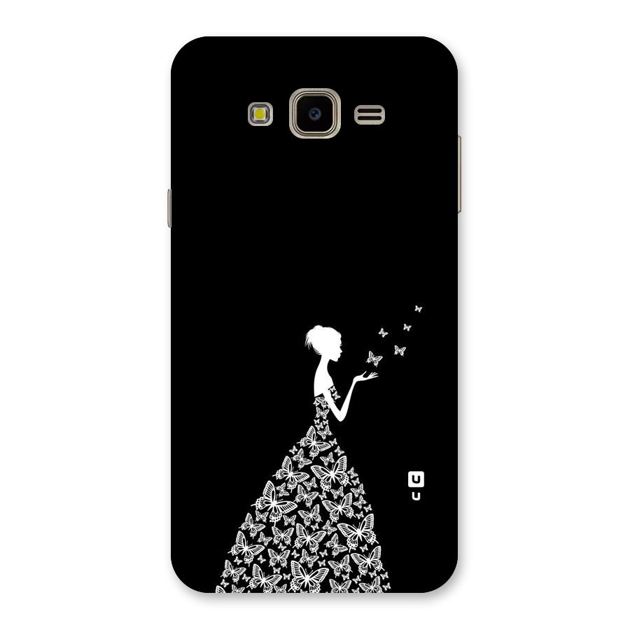 Butterfly Dress Back Case for Galaxy J7 Nxt
