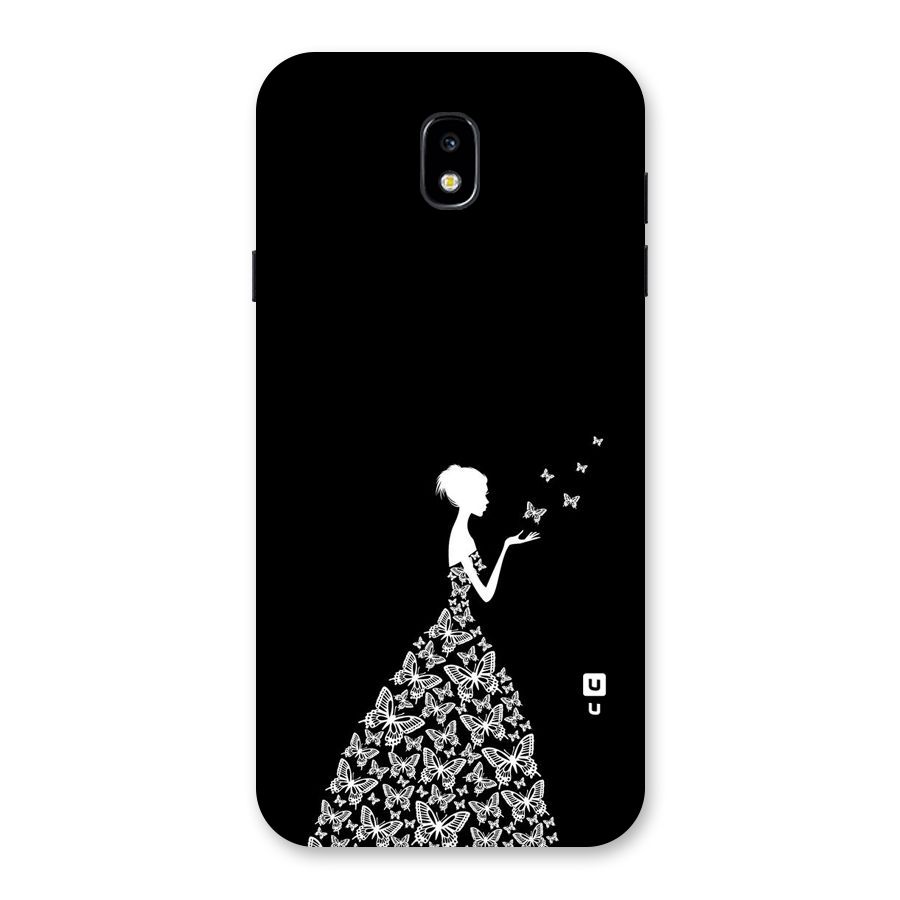 Butterfly Dress Back Case for Galaxy J7 Pro